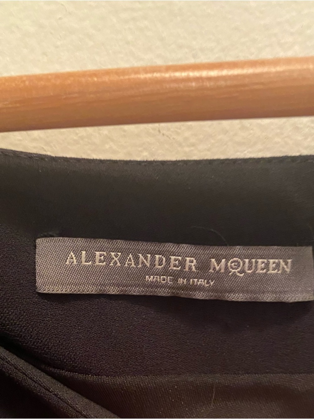 Alexander McQueen Black Midi Dress